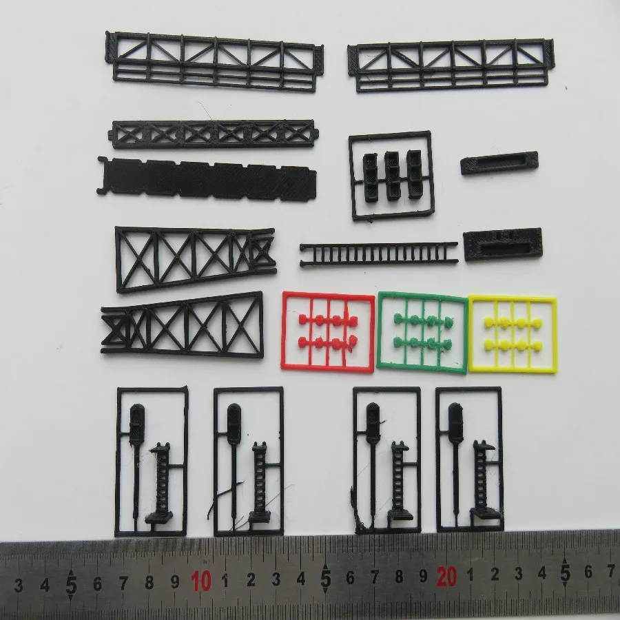 Железная дорога модель сцены N соотношение 1: 160 1:150 козловой и световой сигнал комплект
