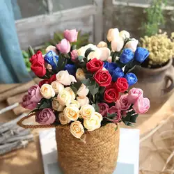 6 шт./Букет тюльпаны Искусственные цветы настоящий сенсорный поддельный цветок для дома Свадебная вечеринка украшения цветы элегантное