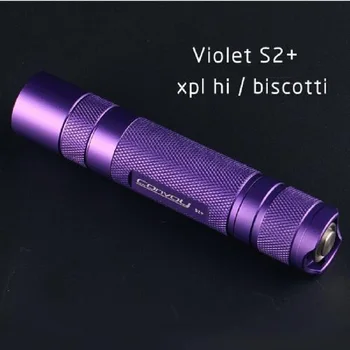 

Convoy Violet S2+ flashlight, with XPL HI led inside and ar-coated glass,biscotti firmware