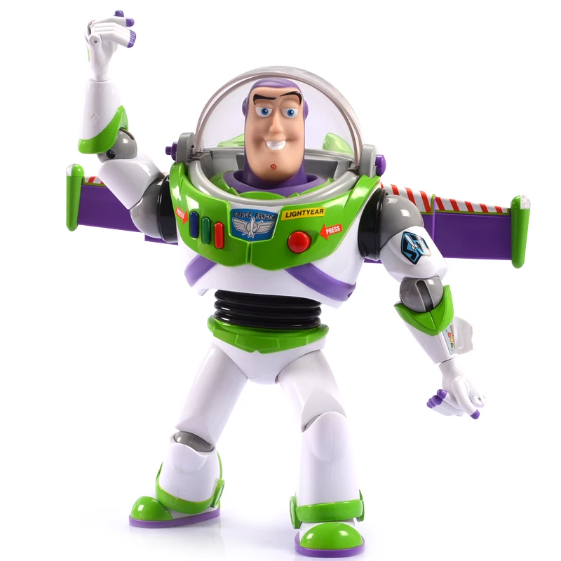 

New 30cm Toy Story 3 Talking Buzz Lightyear Walkable PVC Action Figure Model Doll Christmas Birthday Gift for Kids Children