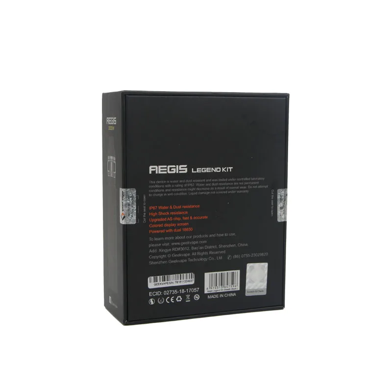 GeekVape Aegis Legend Kit 200 Вт TC Box MOD New AS chipset Power by Dual 18650 батареи электронные сигареты без
