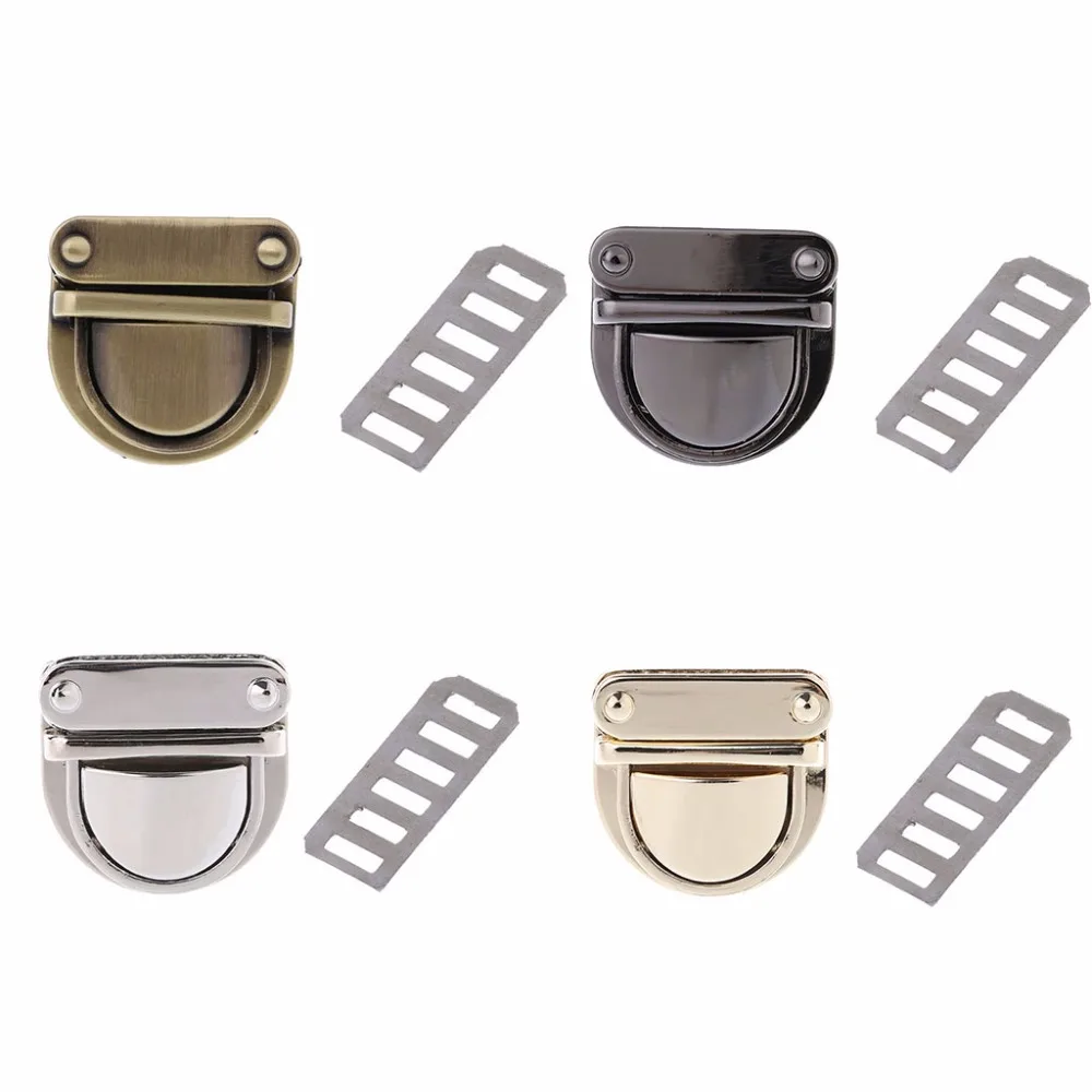 Rechteck Form Handtasche Tasche Ersatz Twist Drehen Verschluss Schnalle Mit