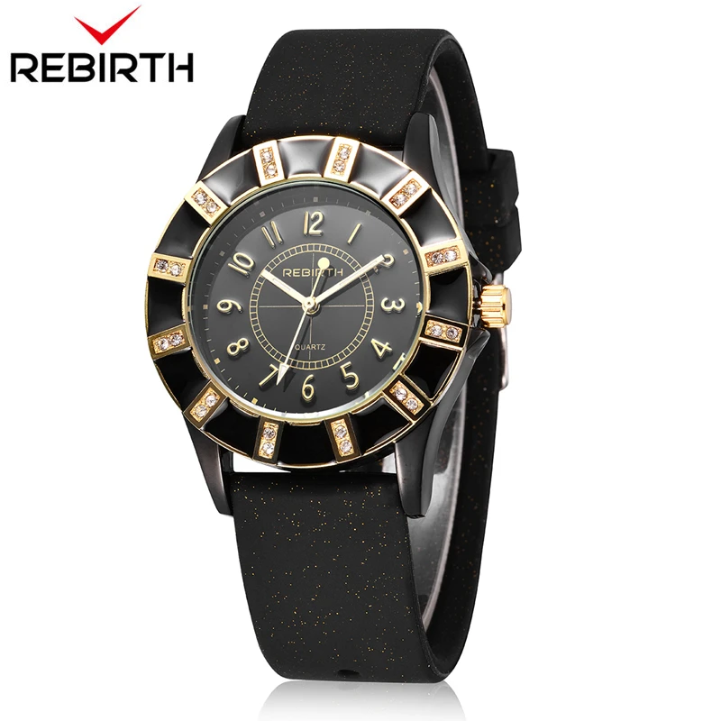 Возрождение кварцевые часы Для женщин силиконовый браслет ручной часы модные спортивные женские Наручные часы с номером шкатулка для
