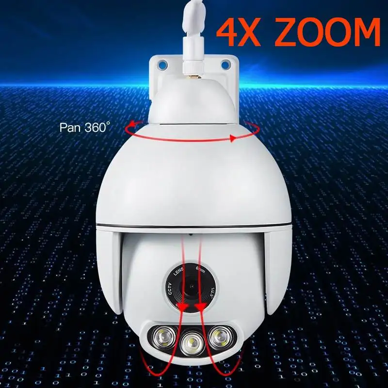

WiFi Wireless IP Camera HD 1080P 4X Zoom Intelligent Auto Tracking Of Human Home Security Surveillance CCTV Network Wifi Camera