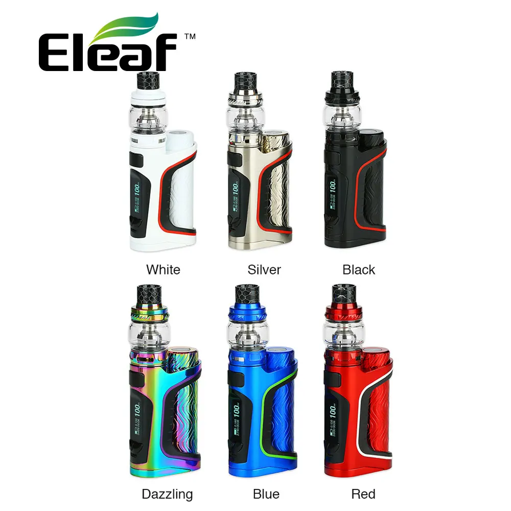 

Original Eleaf IStick Pico S 100W TC Kit 2ml/6.5ml Ello Vate Tank New HW-M/N Coil Heads E Cig Kit No 18650 Battery Vs Pico 75W