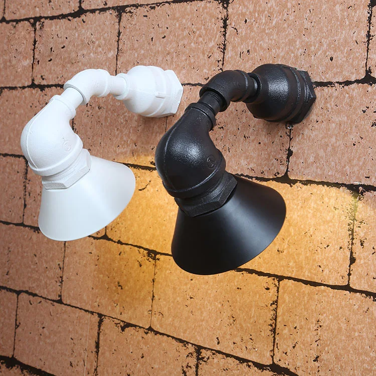 

Retro Vintage Nostalgic Industrial Lustre Water Pipe led Wall Sconce Lamp Resturant Hotel Bar Stair Home Decor Modern Lighting