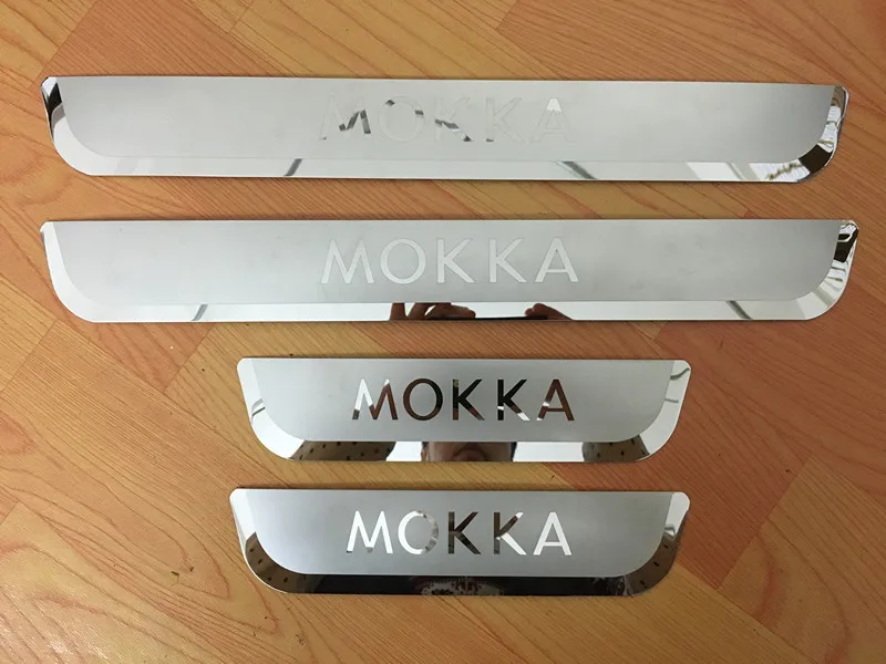 Накладка на порог из нержавеющей стали для VAUXHALL OPEL MOKKA 2012 2013 аксессуары для стайлинга автомобилей