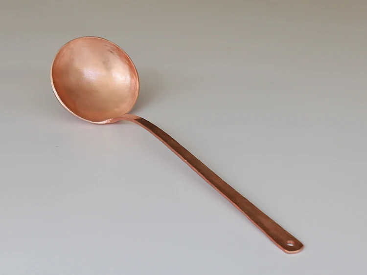 Ручной Работы Чистый Медь ложка дуршлаг высокое Класс Толстая подарок маленький большой - Цвет: Big Spoon