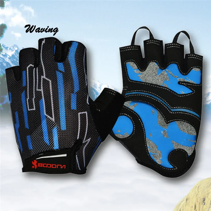 

Promotion Bike Gloves Half Finger Team Guantes Ciclismo Breathable Gloves for Man Woman Kids Summer Bicycle Glove #3