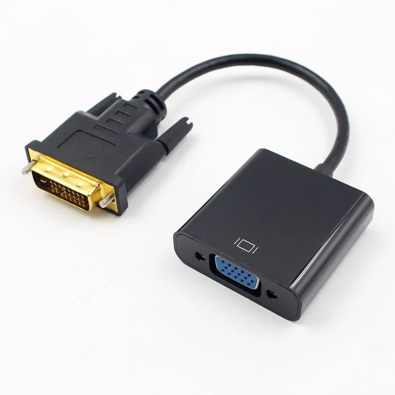 Новый горячий 1080 P DVI-D 24 + 1 контактный разъем для VGA 15Pin женский активный кабель адаптер конвертер NV99