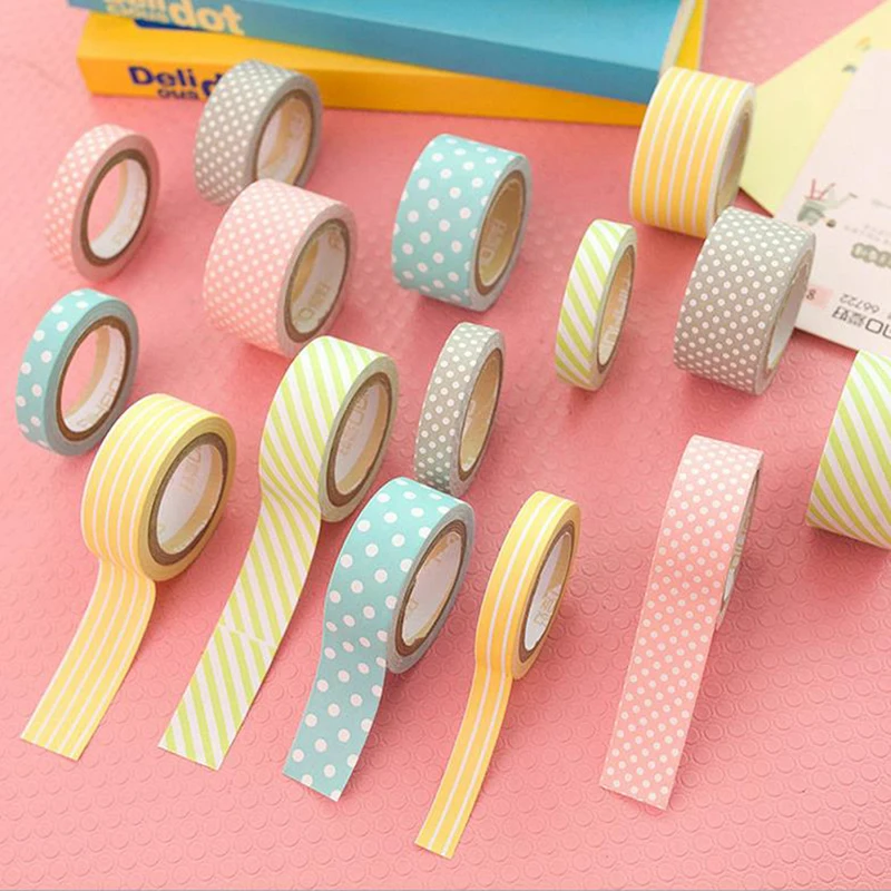 5pcs 5m Kawaii Washi Tape Scrapbooking Masking tape Stickers