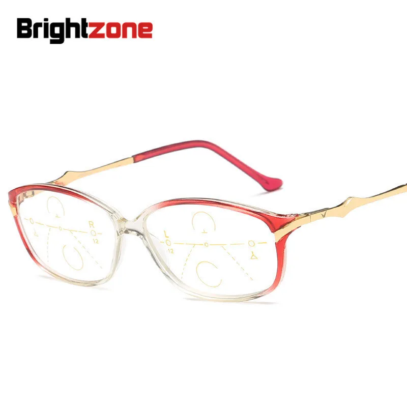 

Brightzone New TR90 Gradient Color Presbyopic Reading Strength No-line Bifocal Glasses Men Gradual Goggles Lentes Lectura Gafa