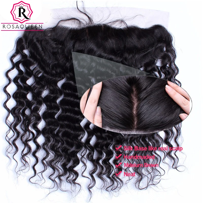 Deep Wave Silk Base Closure Brazilian 13X4 Lace Frontal Closures With Baby Hair Natural Hairline Hair Dolago Virgin Deep Wave Silk Base Closure Brazilian 13X4 Lace Frontal Closures With Baby Hair Natural Hairline Hair Dolago Virgin