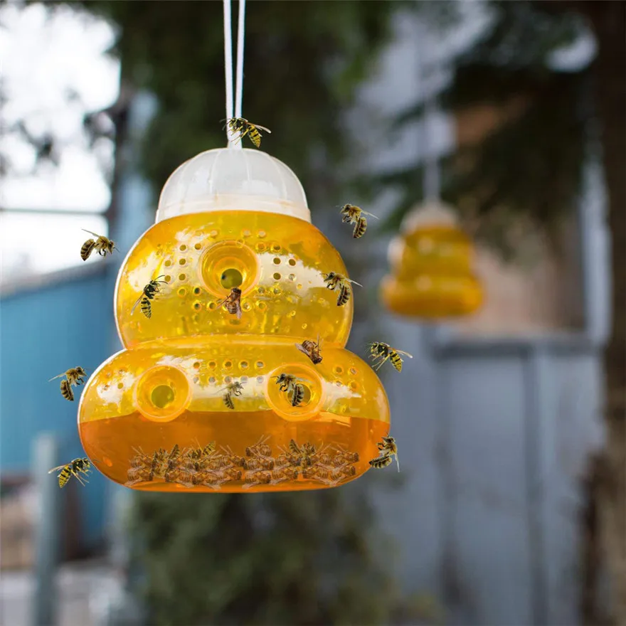 ОСА Fly Мухи насекомых висит ловушка Catcher убийца Открытый Fly Catcher эффективным ловушка инструменты#0817
