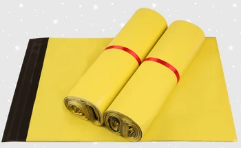 

30*42cm 50Pcs/ Lot Yellow Poly Courier Bag 11.81"x16.54" Sealing Glue Mailing Packing Self-Adhesive For Express Envelope Bag