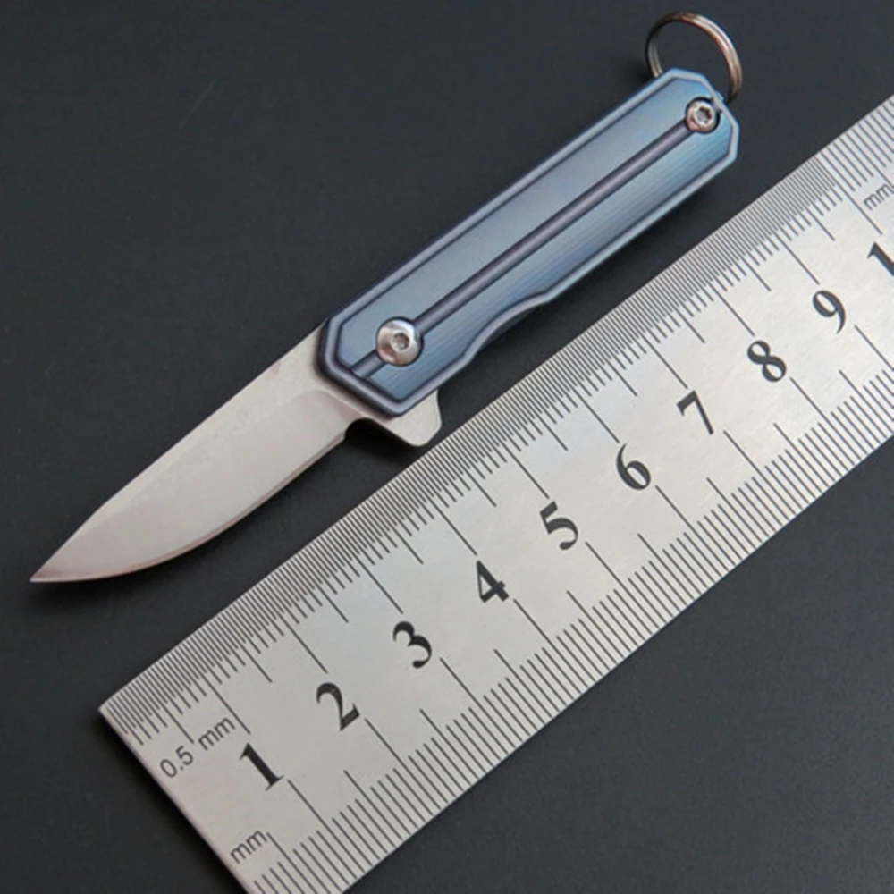 

61HRC Knife Tactical Folding Bushcraft Knife Outdoor Portable Knife Ceramic Ball Bearing Knife D2 Steel