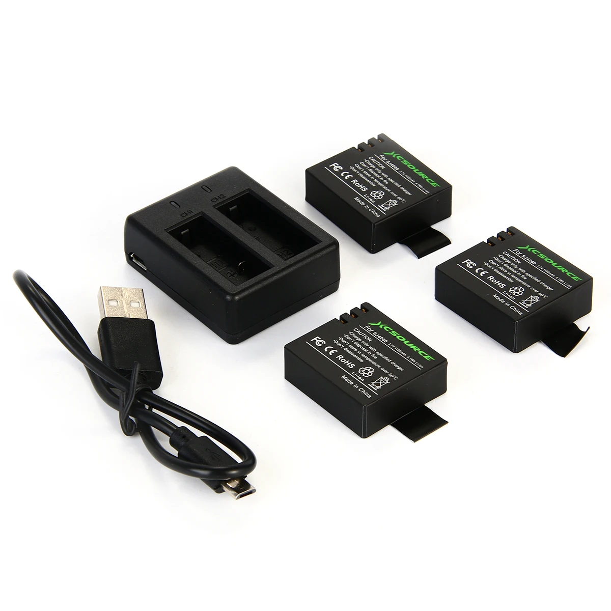 Prix pour Micro USB Port Chargeur + 3x1100 mAh Li-ion Batterie Pour SJCAM SJ4000 SJ5000 BC496 Prix pour Micro USB Port Chargeur + 3x1100 mAh Li-ion Batterie Pour SJCAM SJ4000 SJ5000 BC496