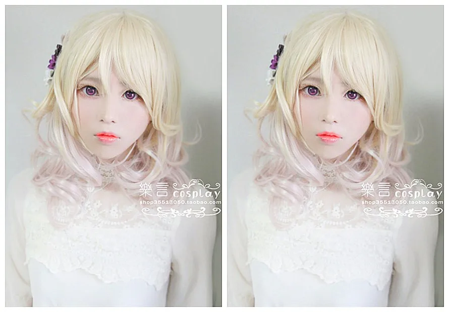 Imcoser Anime Diabolik Lovers Wig Yui Komori Cosplay Harajuku Womens