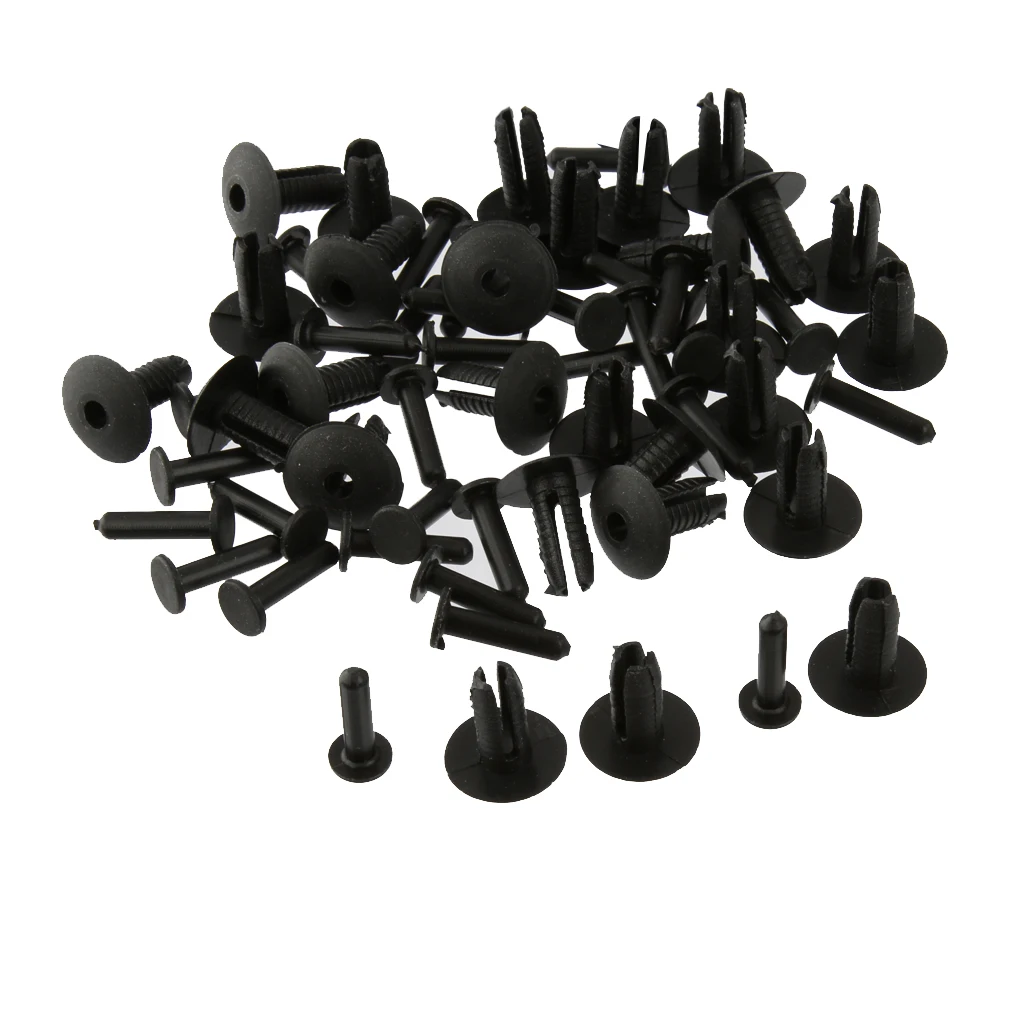 30 Pcs Car Body Plastic Push Pin Rivet Fasteners Body Trim Moulding Clip Auto Expansion Screws Kit For BMW E30/36/46/39/38 Z1