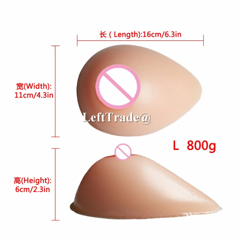 

Силиконовая искусственная грудь в форме слезы, 800 г C