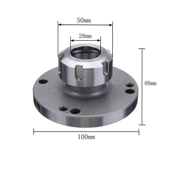 ER-32 цанговый патрон 100 мм диаметр компактный токарный станок Плотный допуск для фрезерования