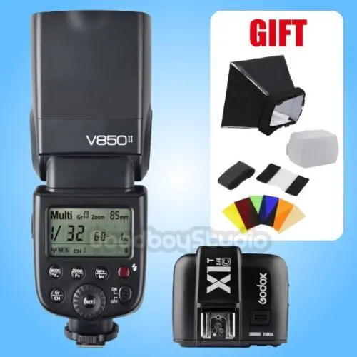 

[FREE GIFT] Godox V850II 2.4G HSS Li-ion Speedlite Flash with X1T-C Transmitter for Canon Camera