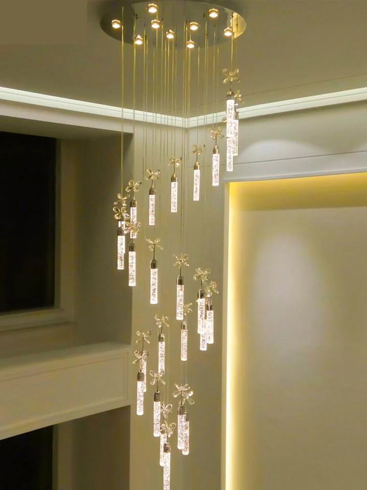 Luces nórdicas para escaleras, iluminación Interior de techo, lámpara colgante de de burbujas de escalera luminaria colgante|Luces colgantes| - AliExpress