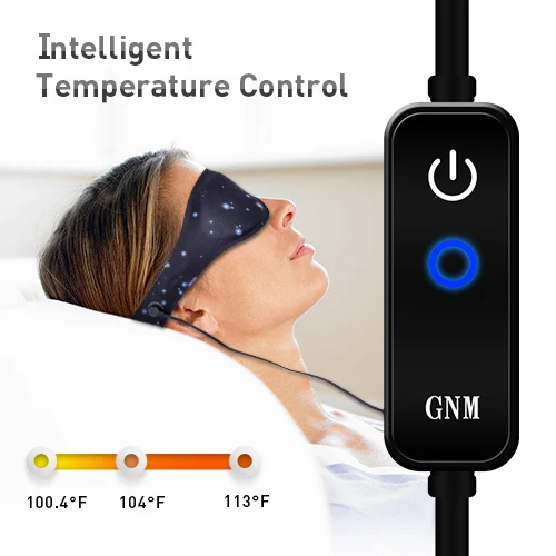 

Graphene Electric Heating Eye Mask Far-Infrared Therapy Adjustable Temperature Sleeping Heated Mask to Relieve Dry Puffy Eyes
