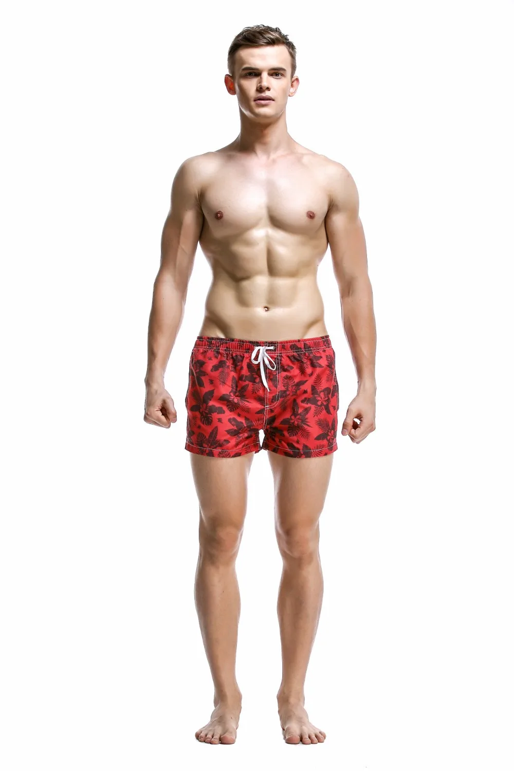 SEOBEAN Красный Лист пляжные шорты Мужская купальная одежда, шорты сексуальные Sunga Masculina мужские плавки мужские трусы спортивные мужские купальники 366