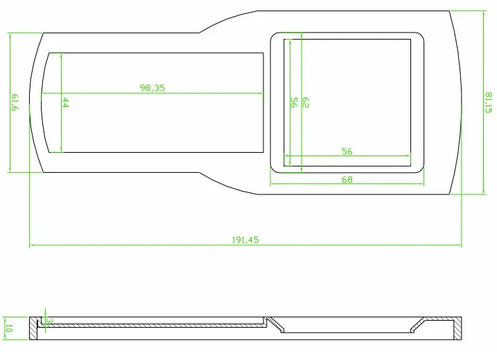 szomk handheld enclosure outlet box plastic box for electronics project plastic project enclosure housing   (6)
