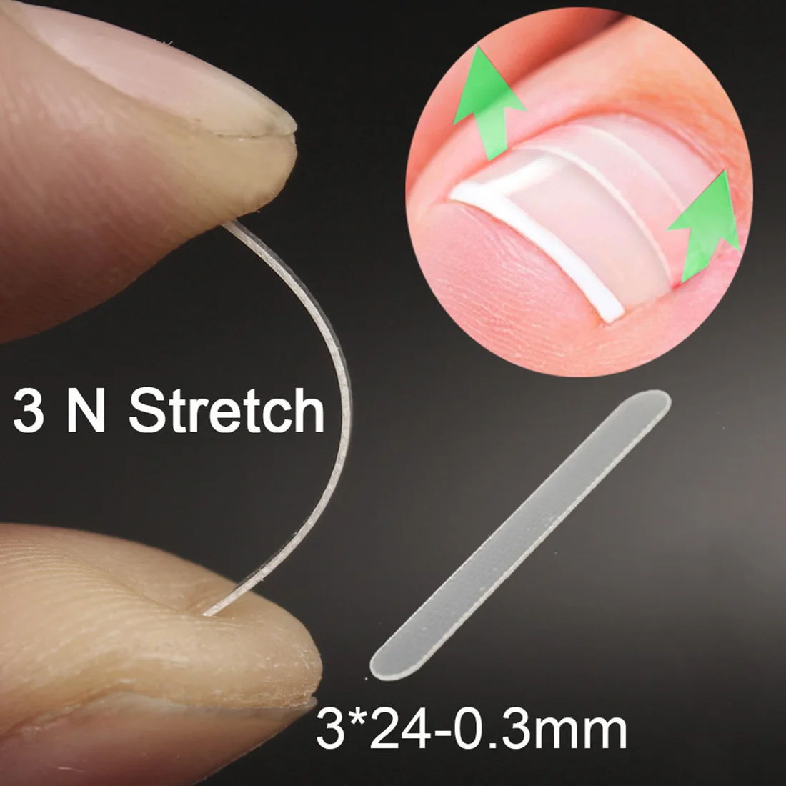 

File Elastic Patch Corrector Treatment Tools 10pcs/box Toe Nail Ingrown Correction Sticker Patch Foot Care Paronychia Correction