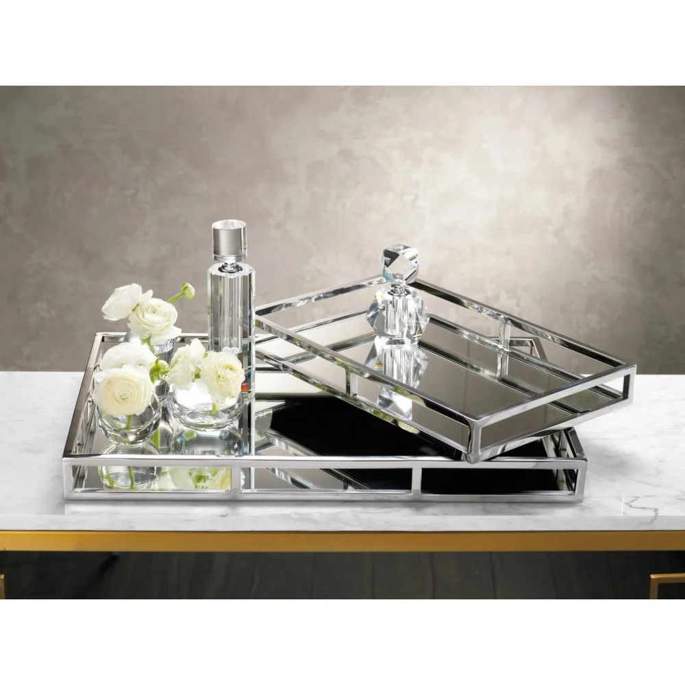 Rectangular Mirrored Tray