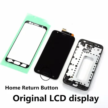 

Original LCD Touch Screen for Samsung Galaxy J3 2017 SM-J330FN J330 J330F Front Frame Cover+LCD Display+Home Button+Adhesive