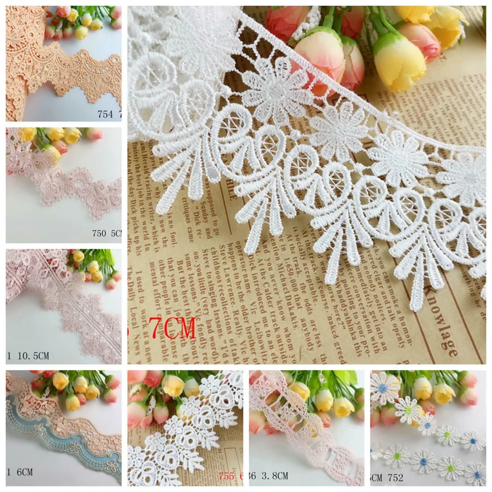 

Wholesale lot Delicate 2 Yard Venise Flower Lace trim Wedding/sewing/craft/curtain DIY Lace