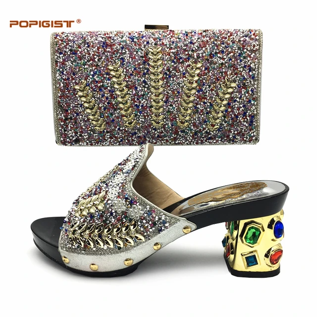 Dressing Silver Shoes And Bag Sets For Women Set Dressing Silver Shoes And Bag Sets For Women Set In Italy New