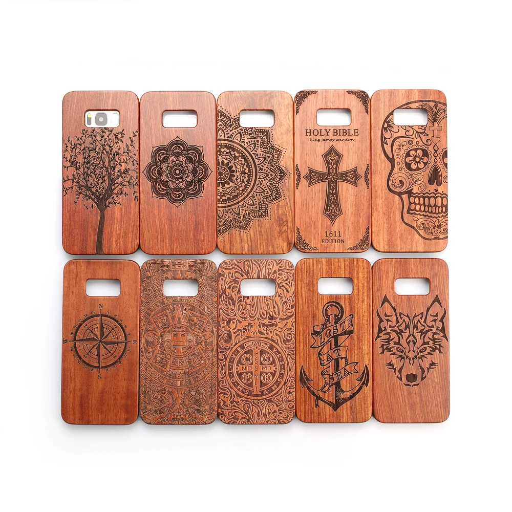 For Samsung Galaxy S8 S8 Plus Case Luxury Natural Wood Phone Case For Samsung S8 S8 Plus Cover Wooden High Quality Shockproof cases-for-s8+