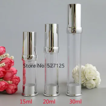 

15ml/20ml/30ml Empty Reuseble Cosmetic Portable Treatment Pump Travel Airless Bottles,moisturizer/facial water/lotion container