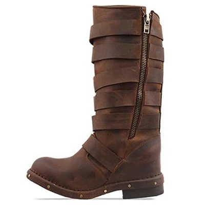 as Botas Cuir Cowboy Cheval As Chaussures Noir Cloutées Mujer Débarrasser Picture Femme Boucle Brun Cuissardes Picture Bottes Véritable aYRznR