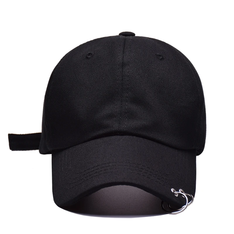 Hot selling 2018 BTS LIVE THE WINGS TOUR Fashion K POP Iron Ring Hats adjustable Baseball cap 100% handmade ring