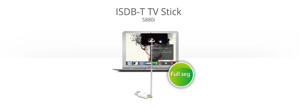 GENIATECH MyGica ISDB-T Full-seg USB tv Stick приемник S880i one seg для iOS/ТВ-тюнер для ПК для Японии Бразилии