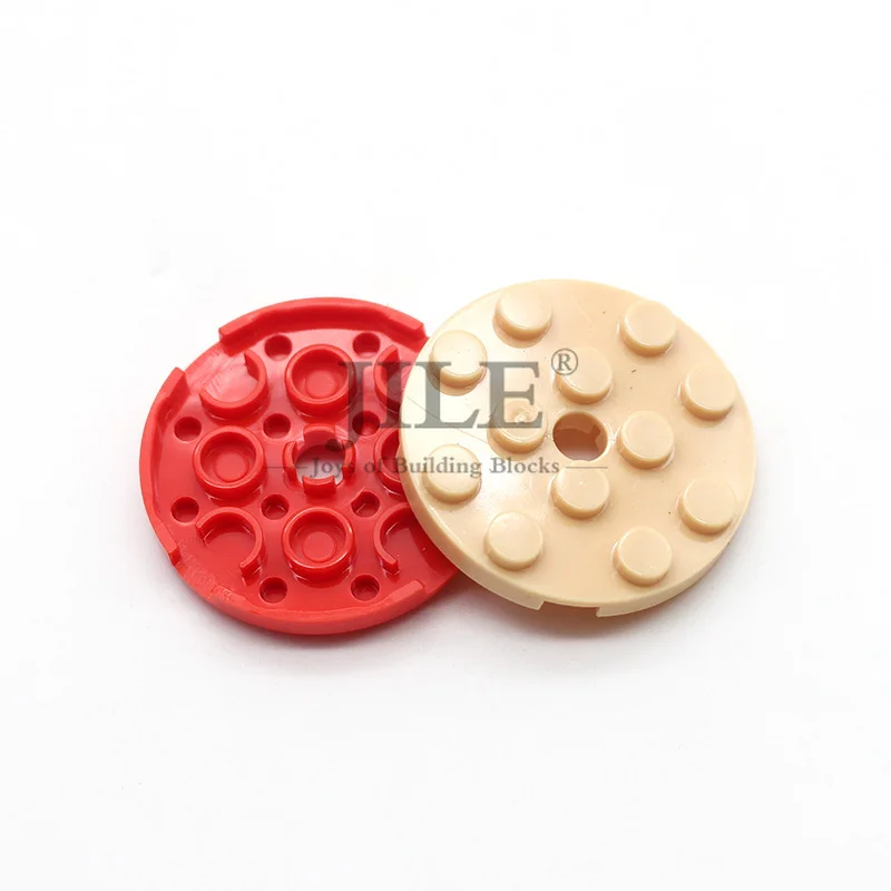 

Moc Plate Round 4x4 with Hole 60474 DIY Creative Enlighten Building Blocks Bricks Parts Sets Compatible Assembles Particles