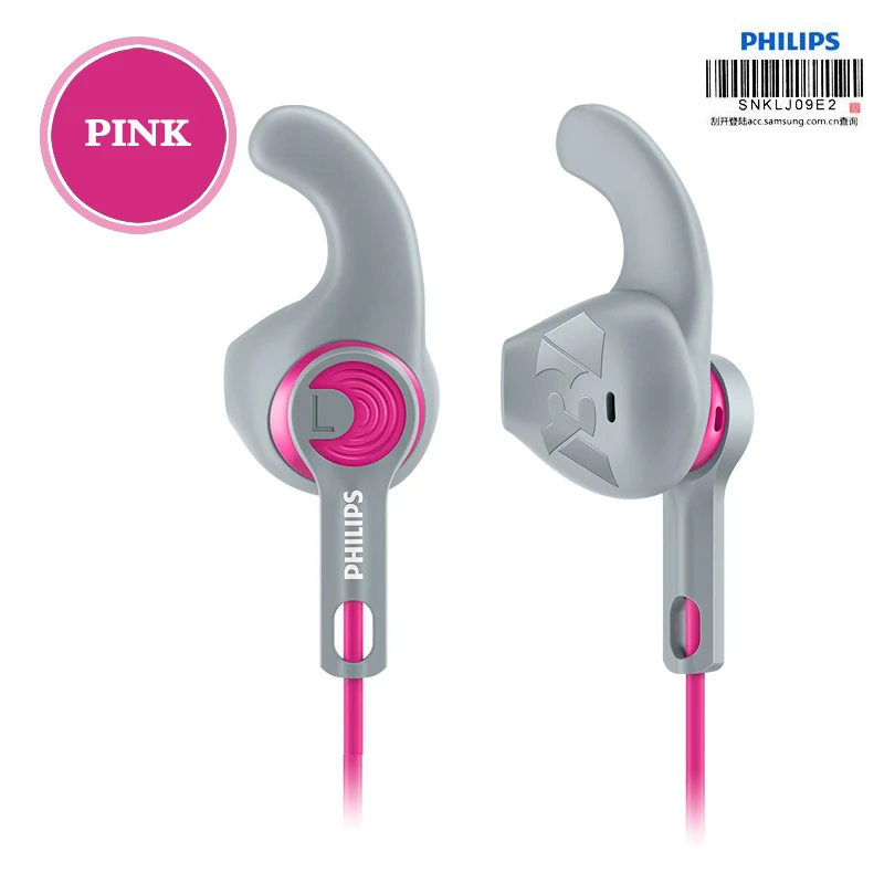 Оригинальные спортивные наушники Philips SHQ1300 с 2 наушниками фиксированное Высокое