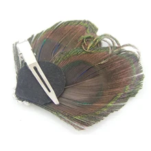 NEW Little Cute Peacock Feather Hair Clip