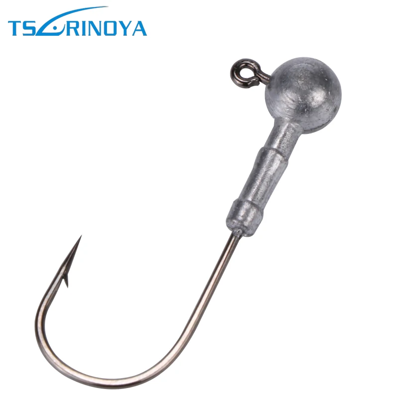 

Trulinoya Crank Jig Head Fishing Hook 3.5g 5g 7g 10g For Soft Lure Worms Shad 4bags