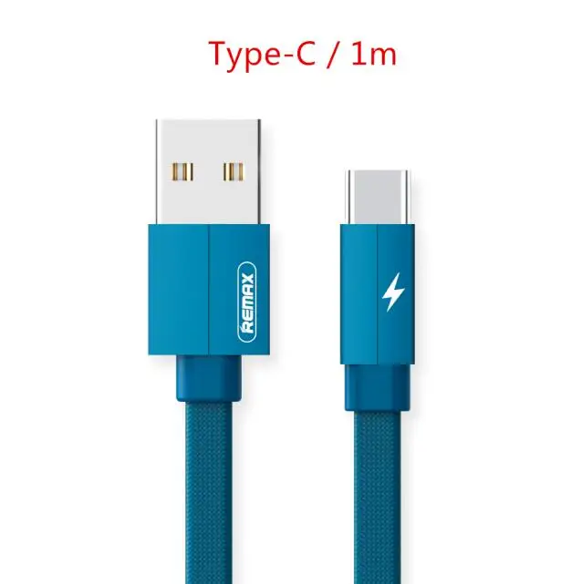 Remax USB кабель для iPhone XS Max XR X 8 7 6 5 зарядное устройство 3 в 1 Micro USB кабель для мобильного телефона usb type-c кабель - Цвет: Type-c blue 1m