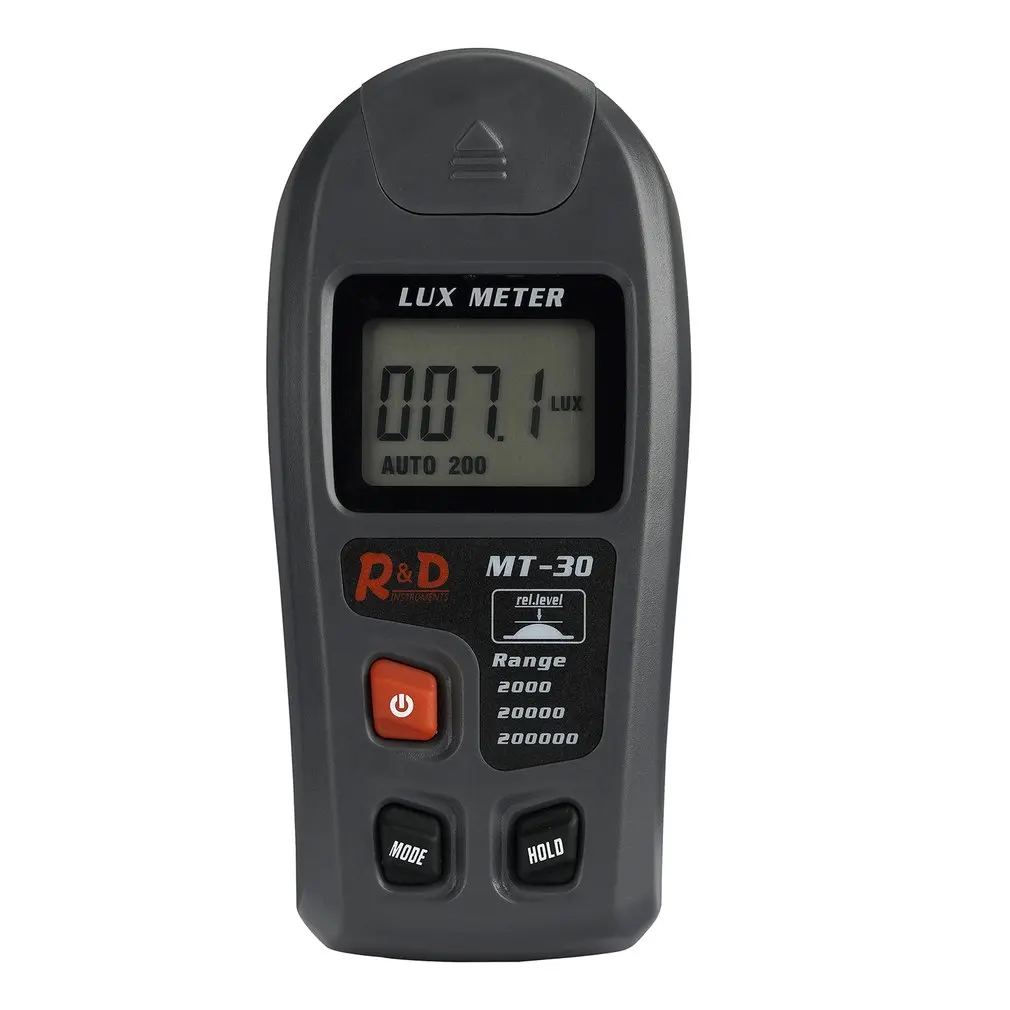 MT-30 Многофункциональный цифровой люксовый измеритель портативный ручной 0,1-200000lux Высокая точность Люксметр измеритель освещенности тестер