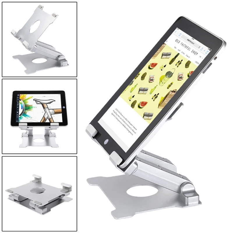 

Aluminium Tablet Holder Folding Desktop Mount Tablet Stand Support Holder for iPad Surface Pro