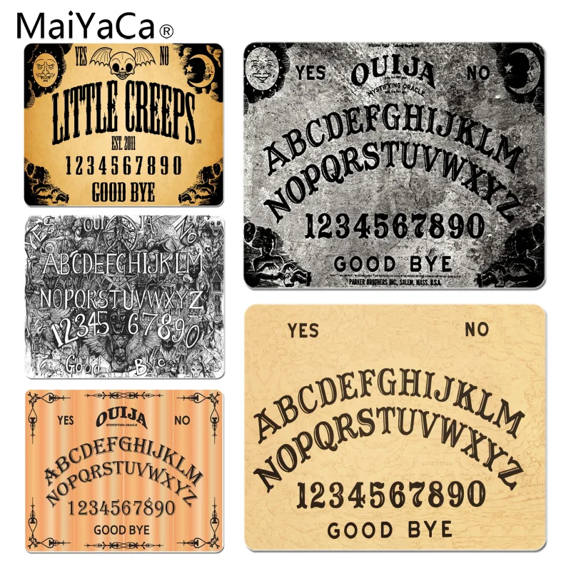 

MaiYaCa New Printed Ouija Board gamer play mats Mousepad Size for 180x220x2mm and 250x290x2mm Small Mousepad