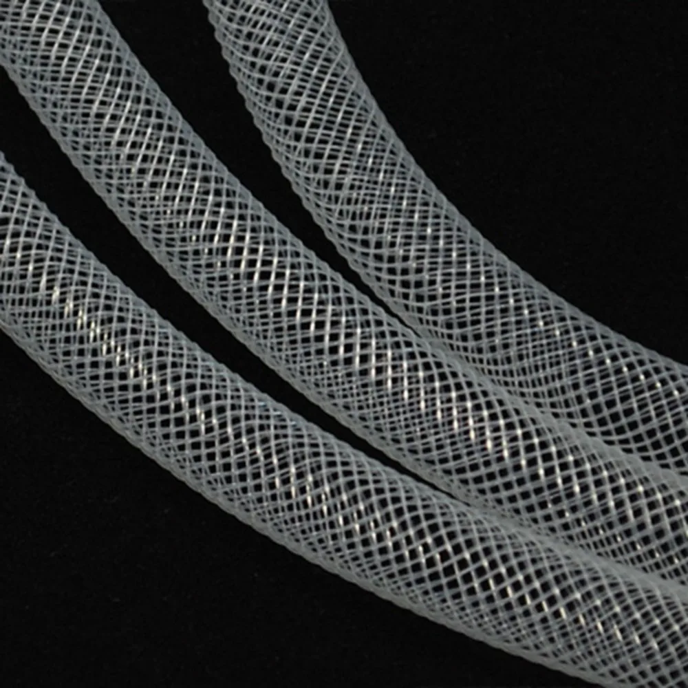 16 мм 28 ярдов сетка для изготовления ювелирных изделий Бисероплетение материал украшения трубки пластиковые нити Шнур белый D35