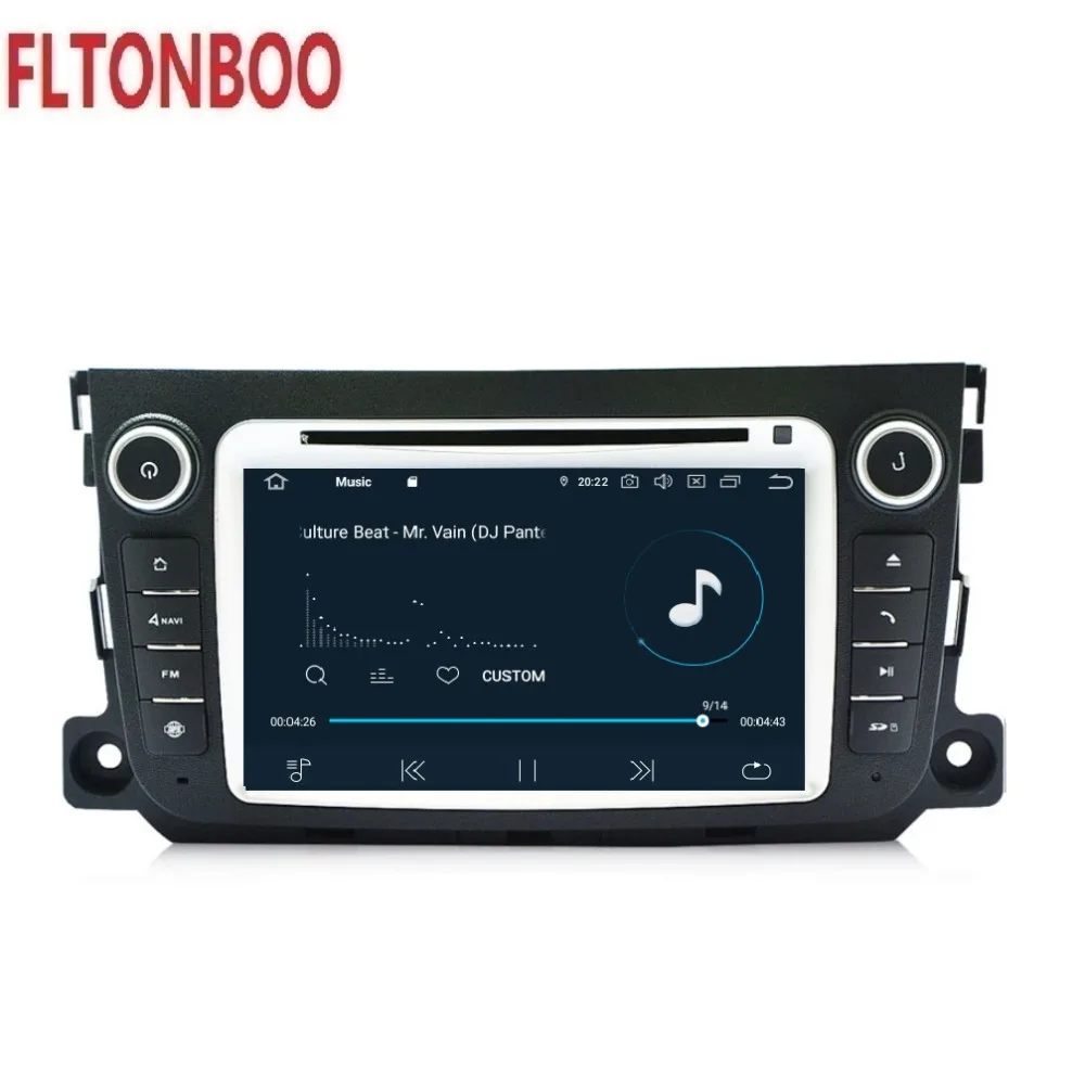 " Android 9 для Mercedes Benz Smart fortwo 2011 2012 2013 Автомобильный gps навигация, радио, Восьмиядерный, px5, Wifi, 3g, RAM4GB ROM64G